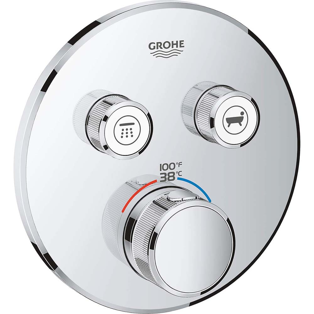 Grohe - Tub & Shower Faucets; Type: Valve Only Trim kit ; Style: Grohtherm Smartcontrol ; Design: Check Valve ; Material: Metal ; Handle Type: Knob ; Handle Material: Metal - Exact Tooling