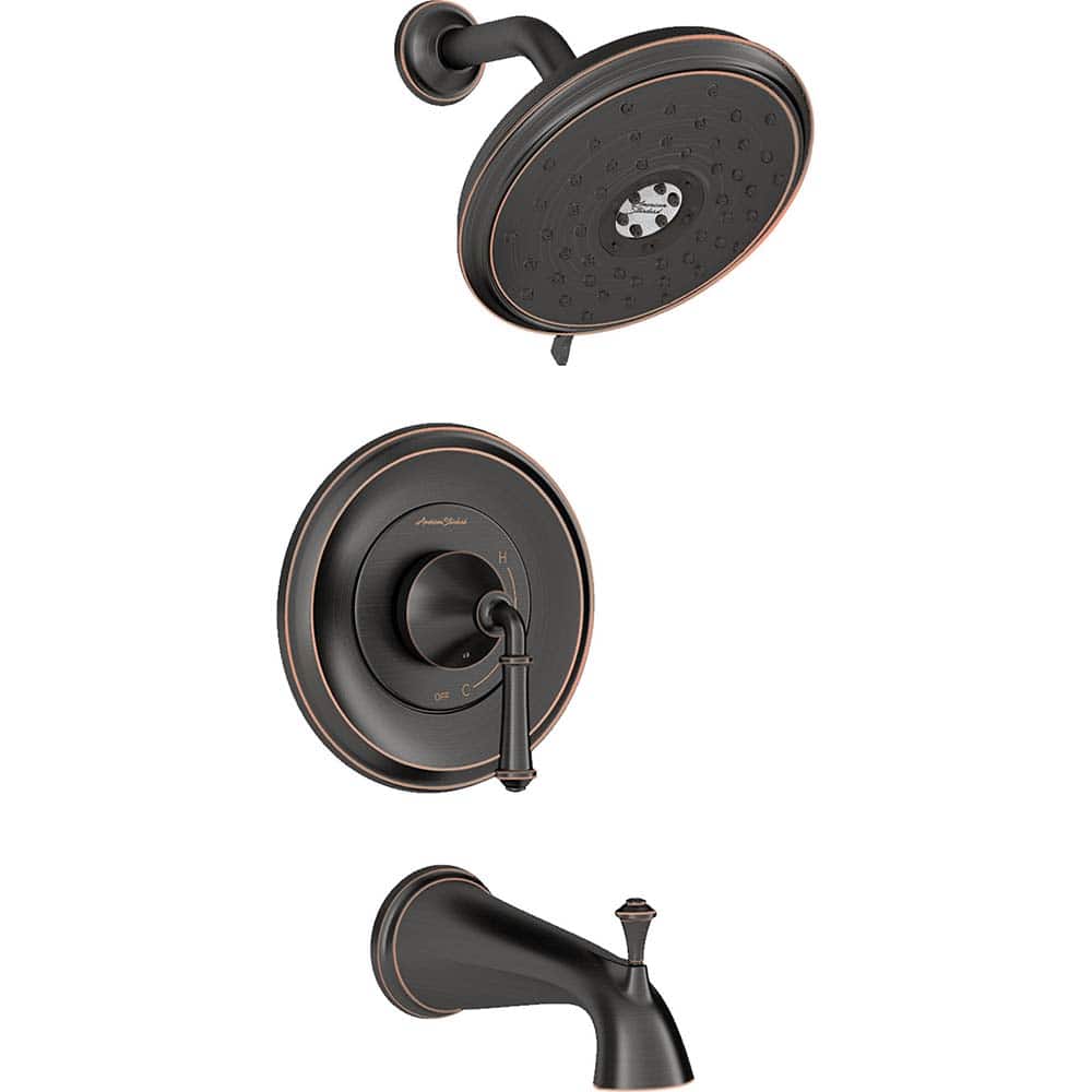 American Standard - Tub & Shower Faucets; Type: Bath and Shower Trim kit ; Style: Delancey ; Design: Ceramic Mixing Cartridge ; Material: Metal ; Handle Type: Lever ; Handle Material: Metal - Exact Tooling