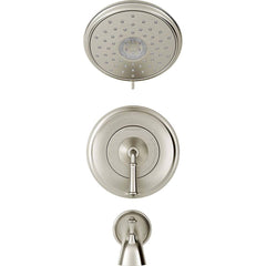 American Standard - Tub & Shower Faucets; Type: Tub and Shower Trim ; Style: Delancey ; Design: Ceramic Mixing Cartridge ; Material: Metal ; Handle Type: Lever ; Handle Material: Metal - Exact Tooling