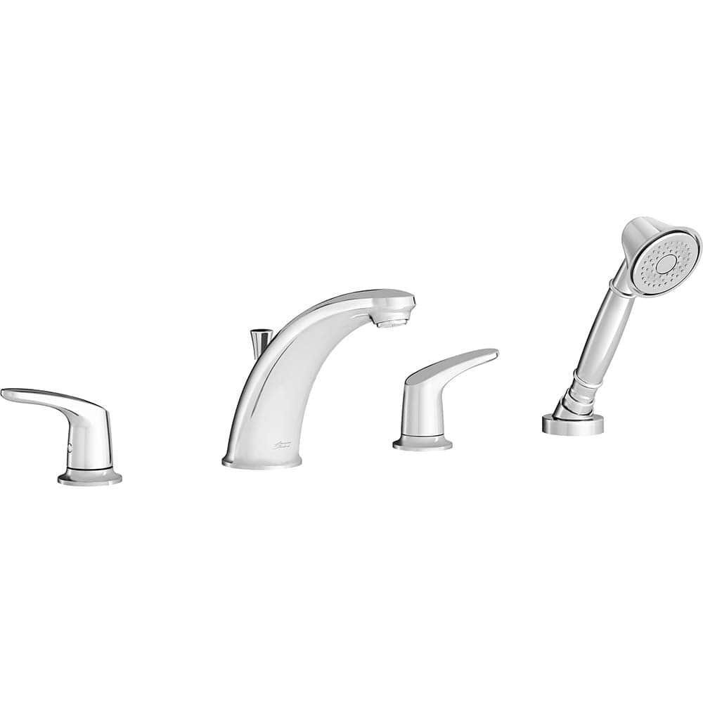 American Standard - Tub & Shower Faucets; Type: Tub Faucet with personal shower ; Style: Colony Pro ; Design: Ceramic Mixing Cartridge ; Material: Brass ; Handle Type: Lever ; Handle Material: Metal - Exact Tooling