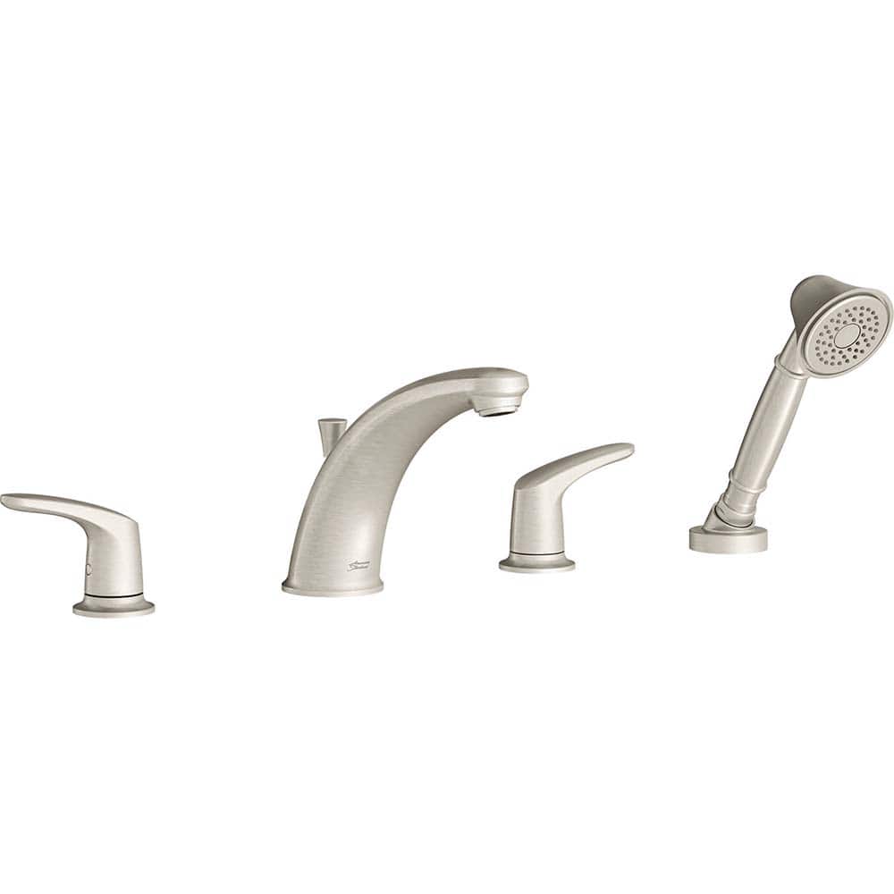 American Standard - Tub & Shower Faucets; Type: Tub Faucet with personal shower ; Style: Colony Pro ; Design: Ceramic Mixing Cartridge ; Material: Brass ; Handle Type: Lever ; Handle Material: Metal - Exact Tooling