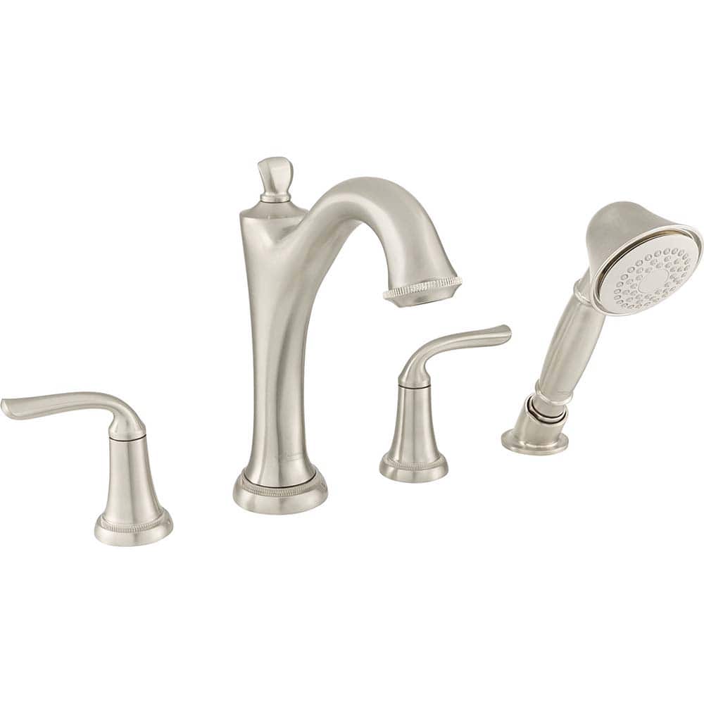 American Standard - Tub & Shower Faucets; Type: Tub Faucet with personal shower ; Style: Patience ; Design: Ceramic Mixing Cartridge ; Material: Brass ; Handle Type: Lever ; Handle Material: Metal - Exact Tooling