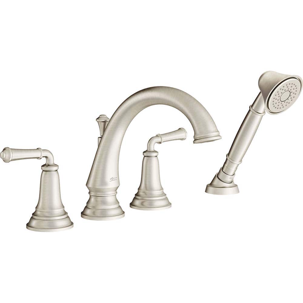 American Standard - Tub & Shower Faucets; Type: Tub Faucet with personal shower ; Style: Delancey ; Design: Ceramic Mixing Cartridge ; Material: Brass ; Handle Type: Lever ; Handle Material: Metal - Exact Tooling