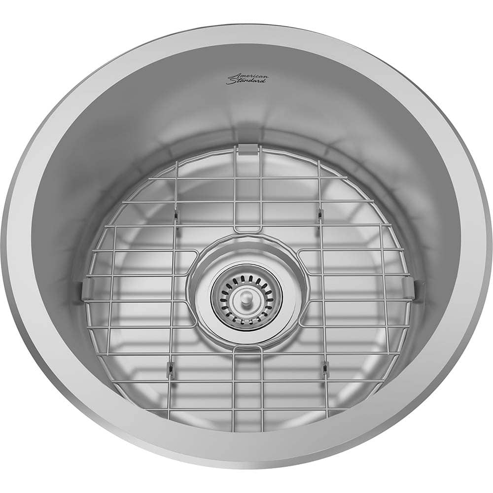 American Standard - Sinks; Type: Single Bowl Stainless Steel Kitchen Sink ; Outside Length: 16 (Inch); Outside Length: 16.000 (Decimal Inch); Outside Width: 16.000 (Decimal Inch); Outside Width: 16 (Inch); Outside Height: 7.0000 (Decimal Inch) - Exact Tooling