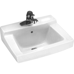 American Standard - Sinks; Type: Wall Hung Lavatory ; Outside Length: 17 (Inch); Outside Length: 17.000 (Decimal Inch); Outside Width: 18.500 (Decimal Inch); Outside Width: 18.5 (Inch); Outside Height: 7.7500 (Decimal Inch) - Exact Tooling
