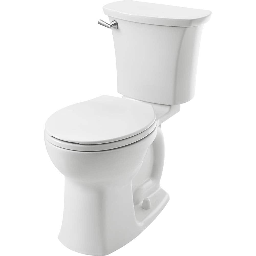 American Standard - Toilets; Type: Two-piece ; Bowl Shape: Round ; Mounting Style: Floor ; Gallons Per Flush: 1.28 ; Overall Height: 30.25 ; Overall Width: 18.875 - Exact Tooling