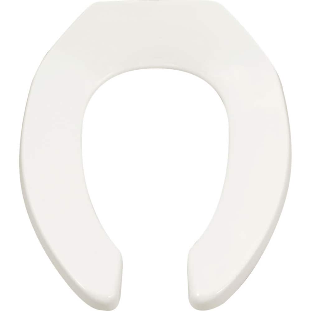 American Standard - Toilet Seats; Type: Toilet Seat ; Style: Transitional ; Material: Plastic ; Color: White ; Outside Width: 14 (Inch); Inside Width: 7.875 (Inch) - Exact Tooling
