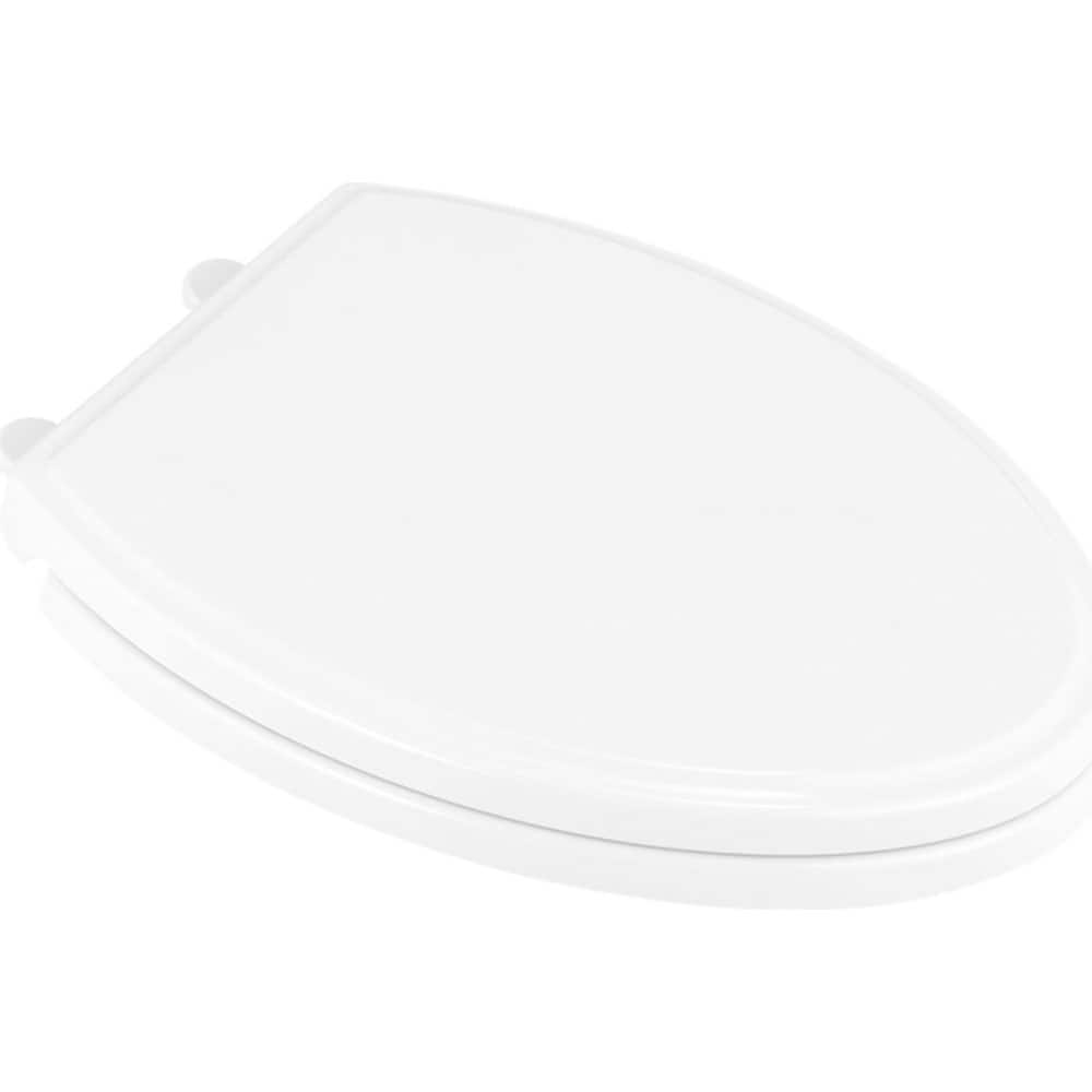 American Standard - Toilet Seats; Type: Toilet Seat ; Style: Traditional ; Material: Plastic ; Color: White ; Outside Width: 14 (Inch); Inside Width: 8.376 (Inch) - Exact Tooling