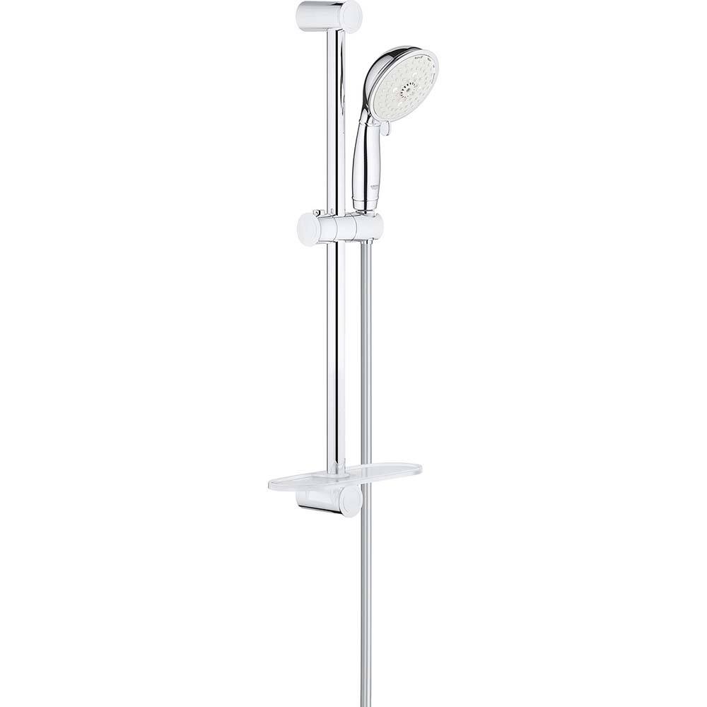 Grohe - Shower Heads & Accessories; Type: Hand Shower ; Material: Metal ; GPM: 2.50 ; Face Diameter: 4 (Inch); Finish/Coating: Polished Chrome ; Settings: Spray, Pulse, Combination Pulse-Massage - Exact Tooling