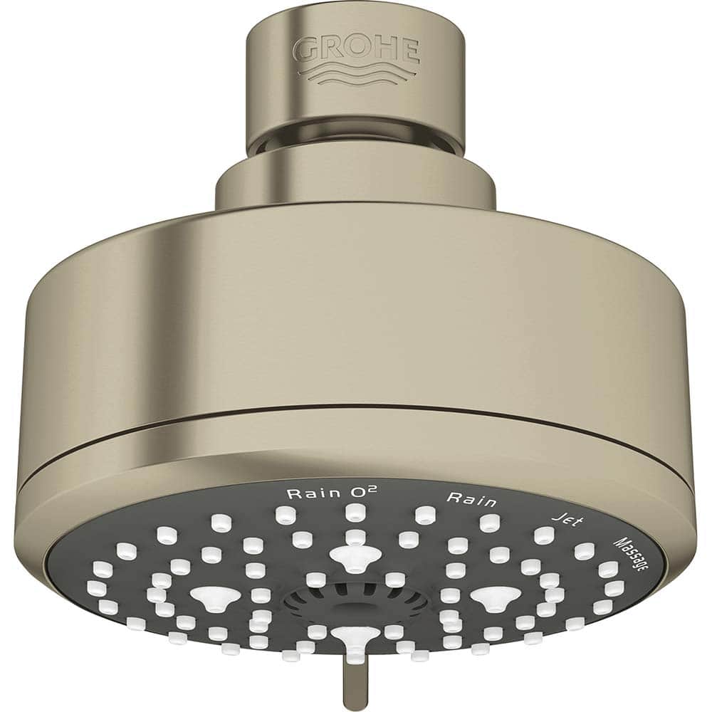 Grohe - Shower Heads & Accessories; Type: Shower Head ; Material: Metal ; GPM: 1.75 ; Face Diameter: 4 (Inch); Finish/Coating: Polished Chrome ; Settings: Spray, Pulse, Combination Pulse-Massage - Exact Tooling
