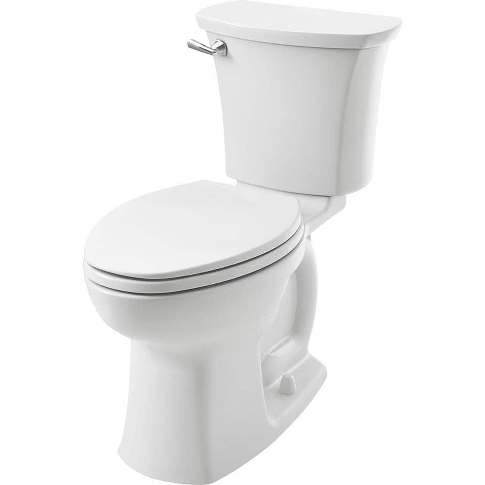 American Standard - Toilets; Type: Two-piece ; Bowl Shape: Elongated ; Mounting Style: Floor ; Gallons Per Flush: 1.28 ; Overall Height: 30.25 ; Overall Width: 18.875 - Exact Tooling