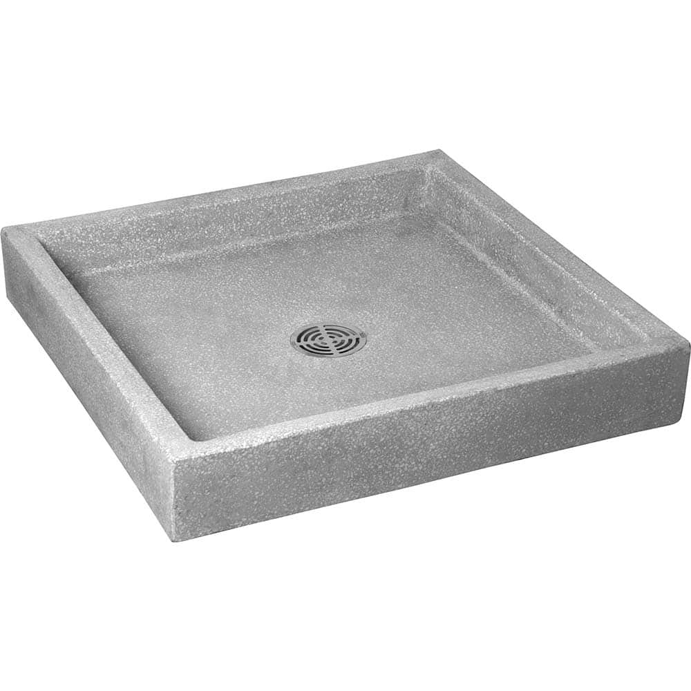 Fiat Products - Sinks; Type: Mop Basin ; Outside Length: 36 (Inch); Outside Length: 36.000 (Decimal Inch); Outside Width: 36.000 (Decimal Inch); Outside Width: 36 (Inch); Outside Height: 6.0000 (Decimal Inch) - Exact Tooling