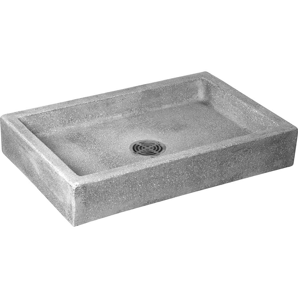 Fiat Products - Sinks; Type: Mop Basin ; Outside Length: 24 (Inch); Outside Length: 24.000 (Decimal Inch); Outside Width: 36.000 (Decimal Inch); Outside Width: 36 (Inch); Outside Height: 6.0000 (Decimal Inch) - Exact Tooling