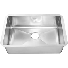 American Standard - Sinks; Type: Single Bowl Stainless Steel Kitchen Sink ; Outside Length: 18 (Inch); Outside Length: 18.000 (Decimal Inch); Outside Width: 35.000 (Decimal Inch); Outside Width: 35 (Inch); Outside Height: 10.0000 (Decimal Inch) - Exact Tooling