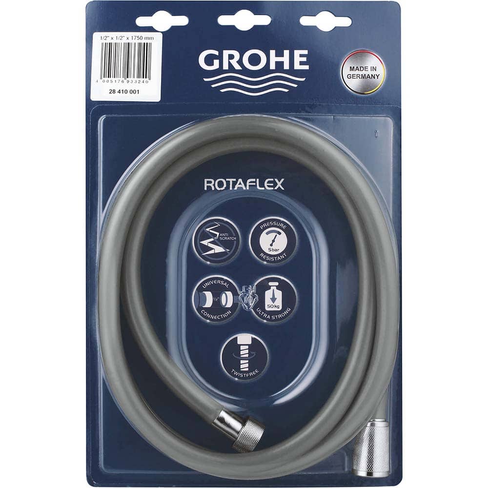 Grohe - Shower Heads & Accessories; Type: Shower hose ; Material: Metal ; Finish/Coating: Polished Chrome - Exact Tooling