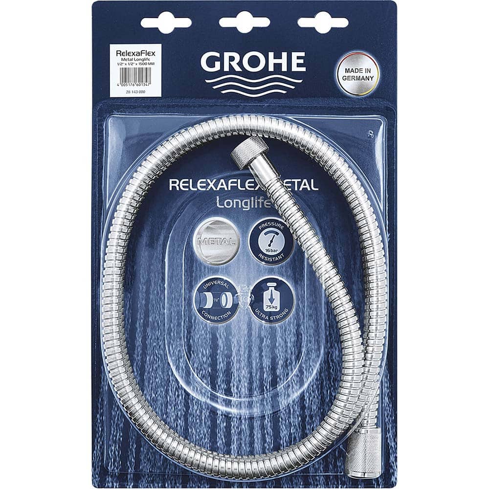 Grohe - Shower Heads & Accessories; Type: Shower Hose ; Material: Metal ; Finish/Coating: Polished Chrome - Exact Tooling