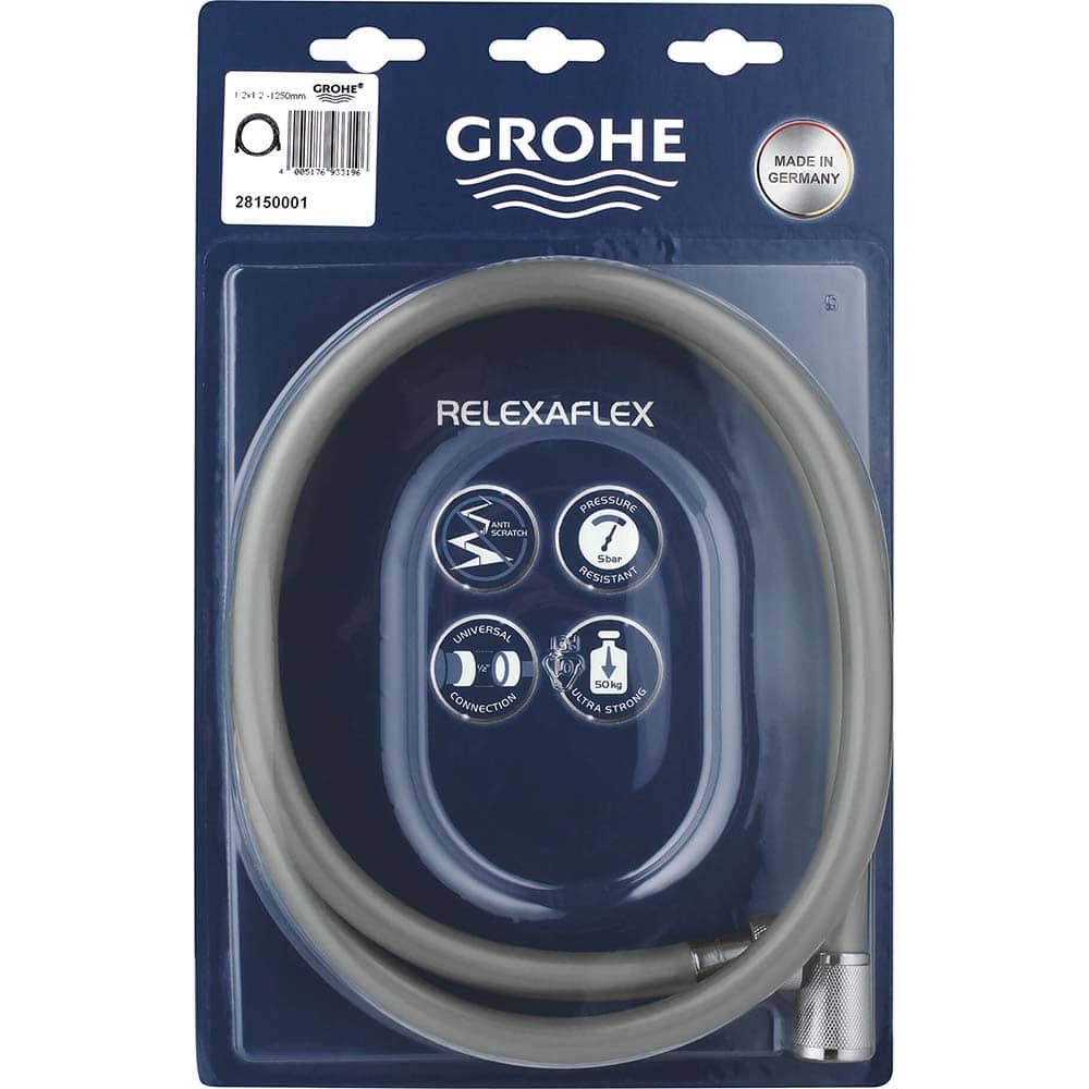 Grohe - Shower Heads & Accessories; Type: Shower hose ; Material: Metal ; Finish/Coating: Polished Chrome - Exact Tooling