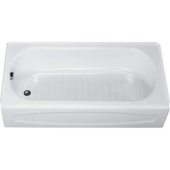 American Standard - Shower Supports & Kits; Type: Bathtub ; Length (Inch): 60 ; Material: Enameled Steel ; Finish/Coating: White - Exact Tooling