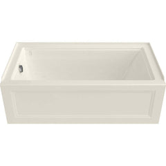 American Standard - Shower Supports & Kits; Type: Bathtub ; Length (Inch): 60 ; Material: High Gloss Acrylic ; Finish/Coating: White - Exact Tooling