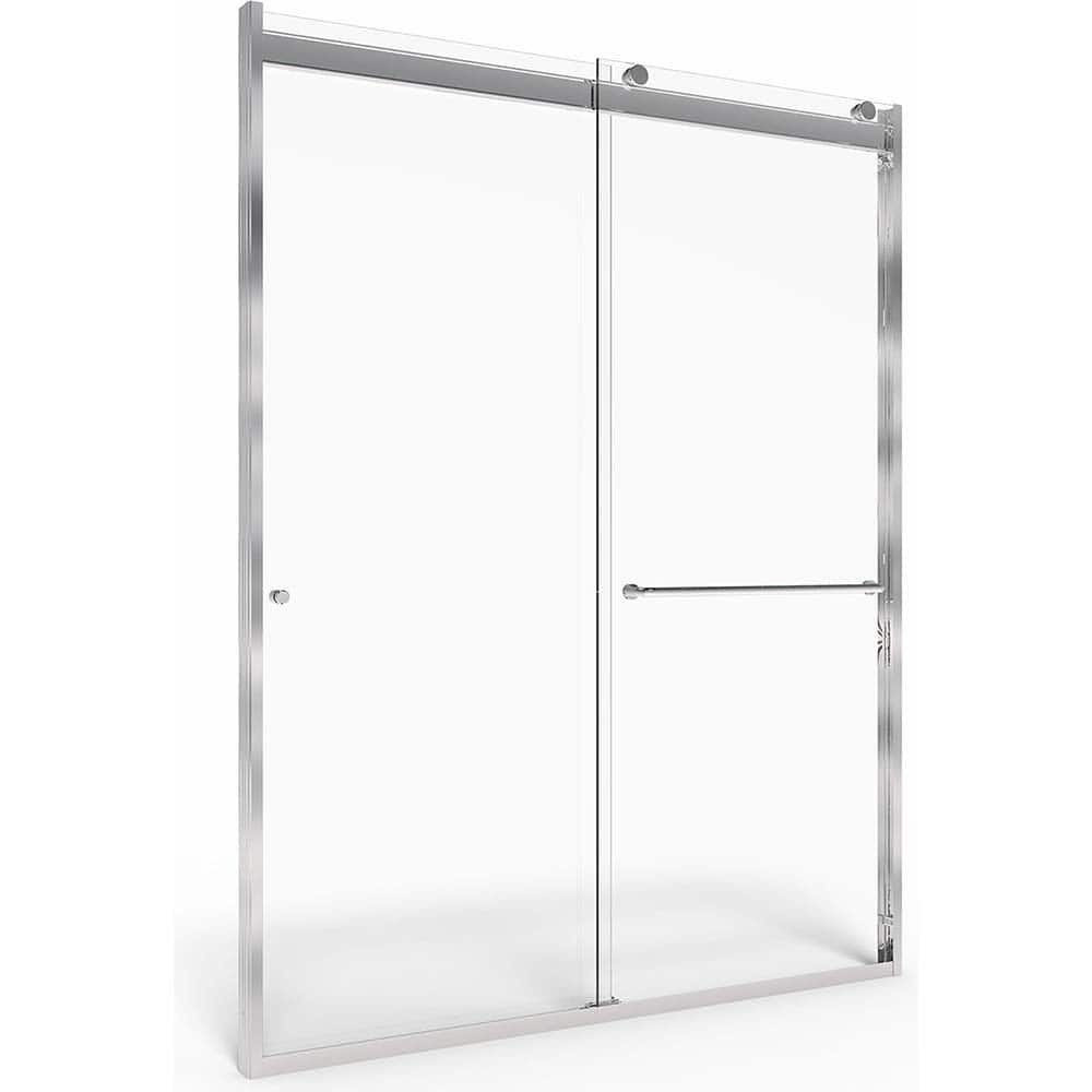 American Standard - Shower Supports & Kits; Type: Shower Door ; Length (Inch): 60 ; Material: Aluminum/Glass ; Finish/Coating: Brushed; Nickel - Exact Tooling