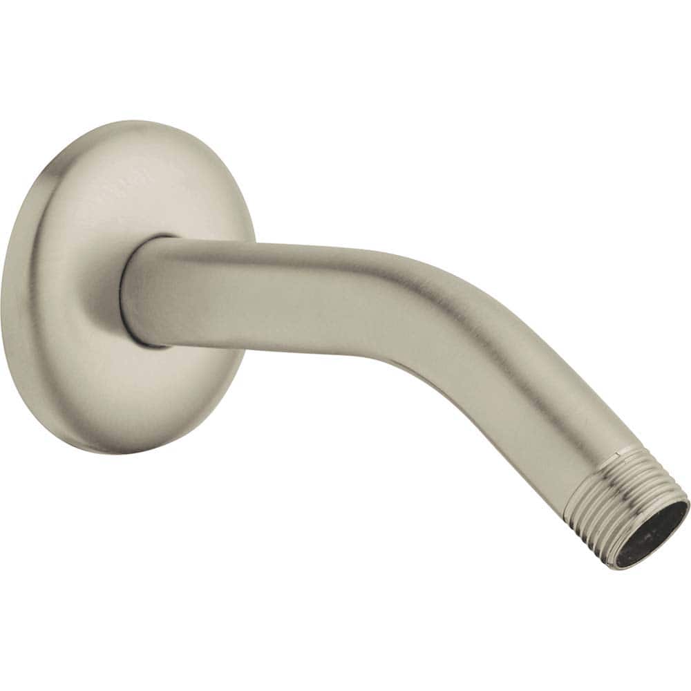 Grohe - Shower Supports & Kits; Type: Shower Arm ; Length (Inch): 5.625 ; Material: Metal ; Diameter (Inch): 0.5 ; Finish/Coating: Brushed; Nickel - Exact Tooling