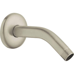 Grohe - Shower Supports & Kits; Type: Shower Arm ; Length (Inch): 5.625 ; Material: Metal ; Diameter (Inch): 0.5 ; Finish/Coating: Brushed; Nickel - Exact Tooling