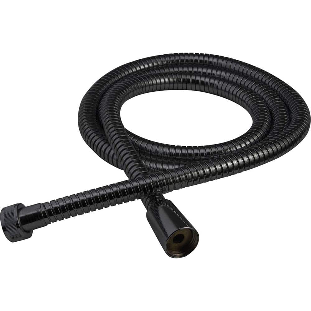 American Standard - Shower Supports & Kits; Type: Shower Hose ; Length (Inch): 59 ; Material: Metal ; Diameter (Inch): 0.5 ; Finish/Coating: Matte Black - Exact Tooling