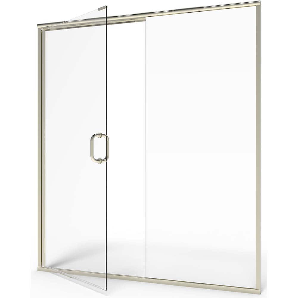 American Standard - Shower Supports & Kits; Type: Shower Door ; Length (Inch): 48 ; Material: Glass/Metal ; Finish/Coating: Brushed; Nickel - Exact Tooling