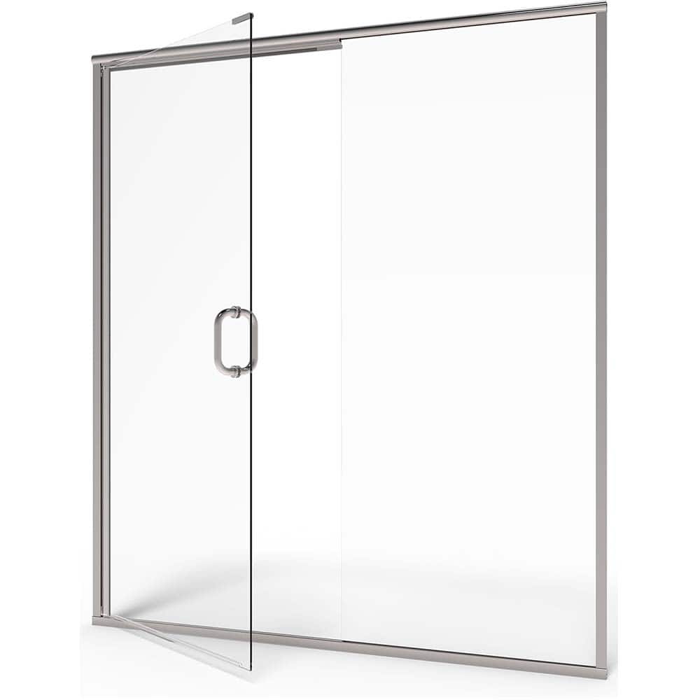 American Standard - Shower Supports & Kits; Type: Shower Door ; Length (Inch): 60 ; Material: Glass/Metal ; Finish/Coating: Silver - Exact Tooling