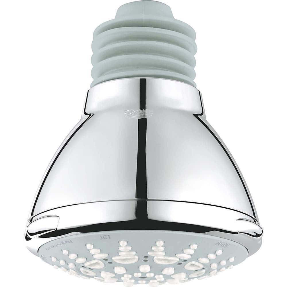 Grohe - Shower Heads & Accessories; Type: Shower Head ; Material: Metal ; GPM: 2.50 ; Face Diameter: 4 (Inch); Finish/Coating: Polished Chrome ; Settings: Spray, Pulse, Combination Pulse-Massage - Exact Tooling