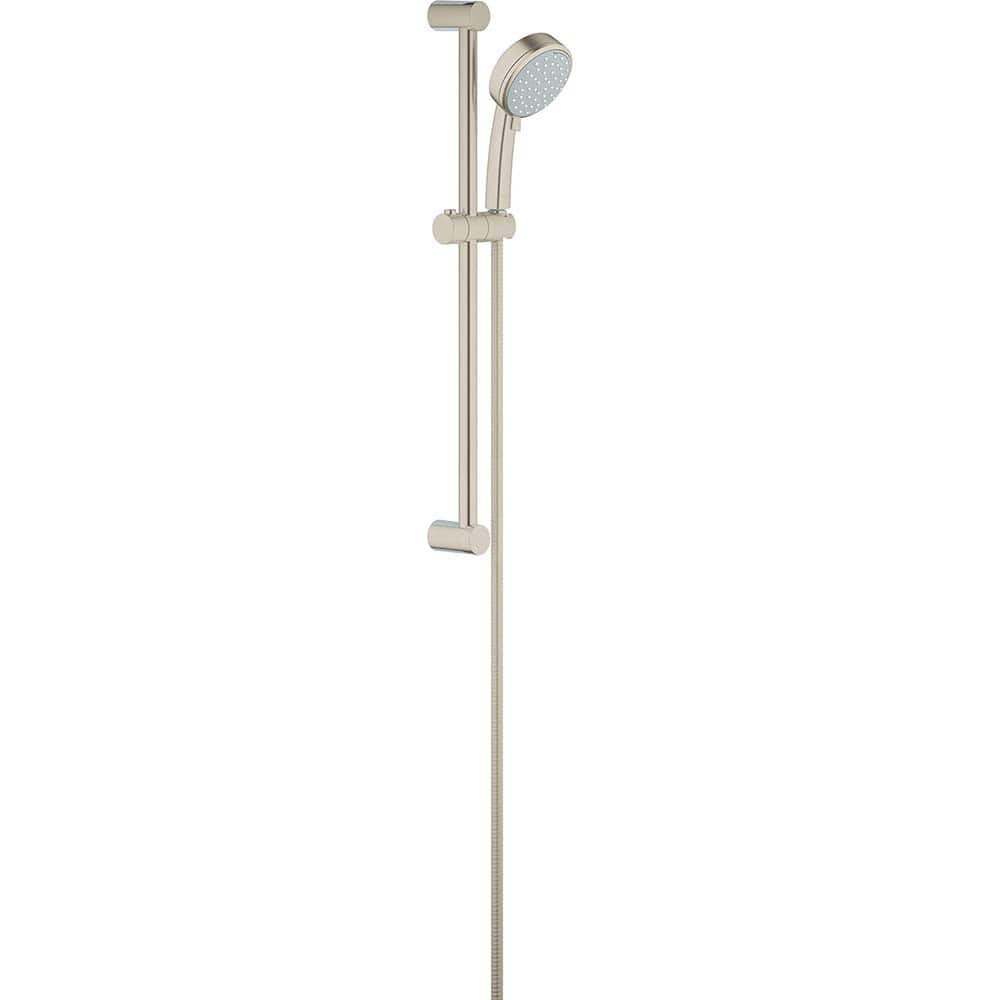 Grohe - Shower Heads & Accessories; Type: Hand Shower ; Material: Metal ; GPM: 1.75 ; Face Diameter: 4 (Inch); Finish/Coating: Brushed; Nickel ; Settings: Spray, Pulse, Combination Pulse-Massage - Exact Tooling