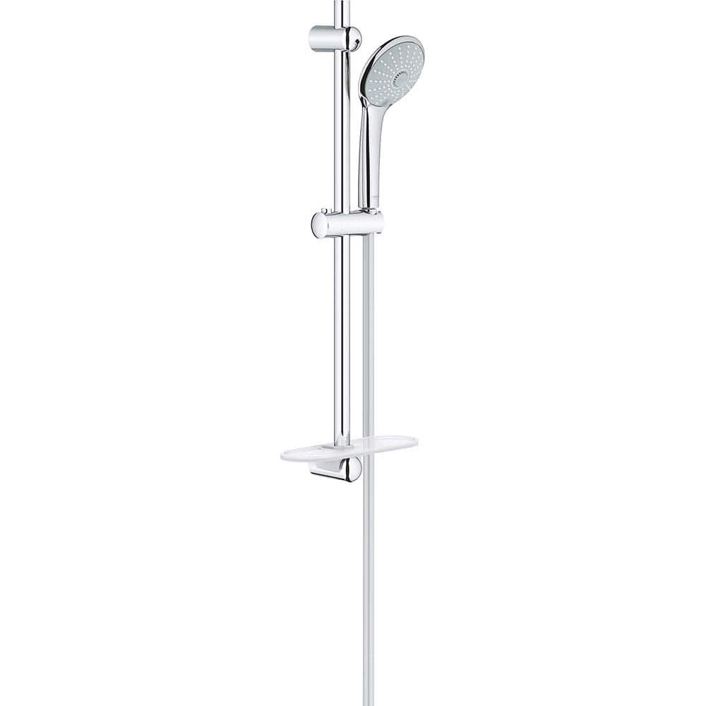 Grohe - Shower Heads & Accessories; Type: Hand Shower ; Material: Metal ; GPM: 2.50 ; Face Diameter: 4.625 (Inch); Finish/Coating: Polished Chrome ; Settings: Spray, Pulse, Combination Pulse-Massage - Exact Tooling