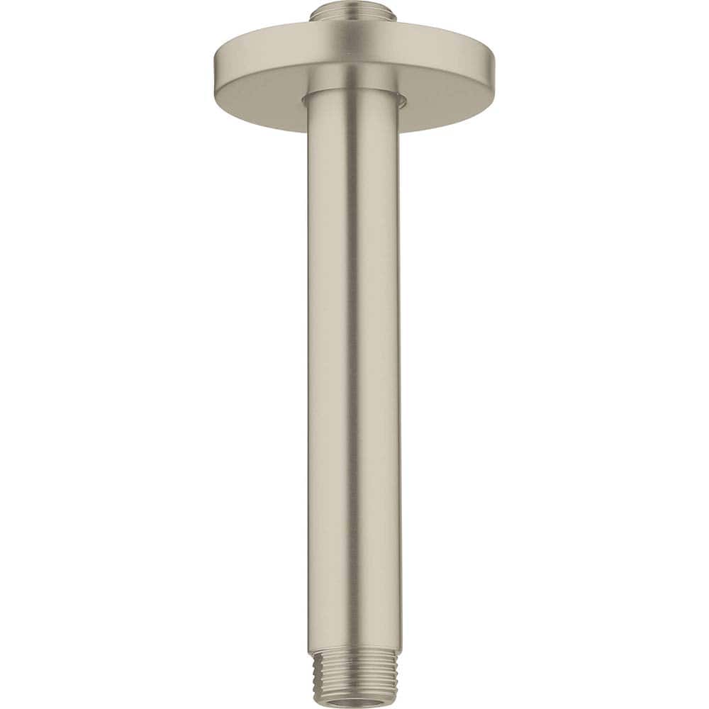 Grohe - Shower Supports & Kits; Type: Shower Arm ; Length (Inch): 6 ; Material: Metal ; Diameter (Inch): 0.5 ; Finish/Coating: Brushed; Nickel - Exact Tooling
