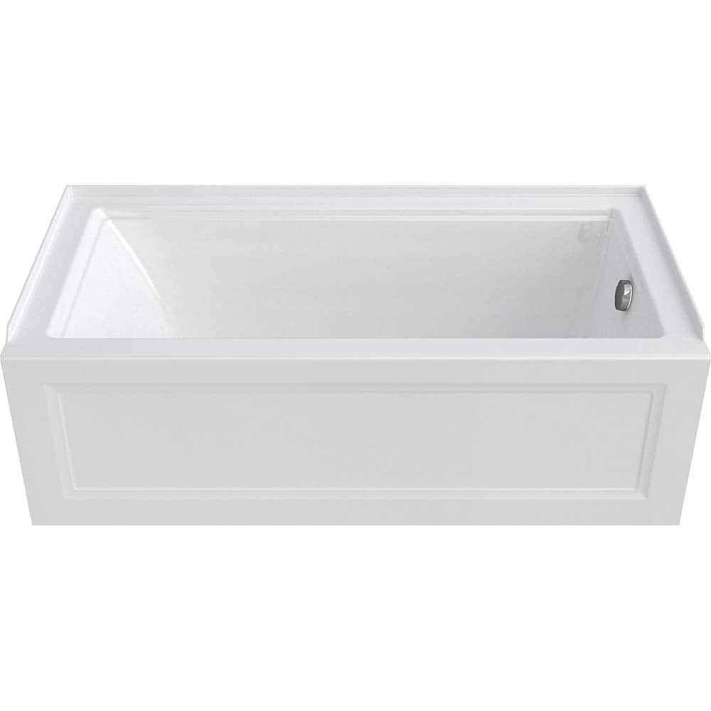 American Standard - Shower Supports & Kits; Type: Bathtub ; Length (Inch): 60 ; Material: High Gloss Acrylic ; Finish/Coating: White - Exact Tooling