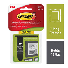 3M - All-Purpose & Utility Hooks; Type: Strips ; Color: Black - Exact Tooling