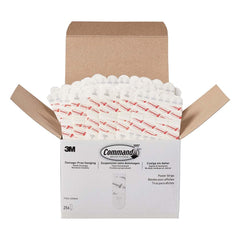 3M - All-Purpose & Utility Hooks; Type: Strips ; Overall Length (Inch): 5-5/8 ; Color: White ; Overall Width: 0.625 ; Overall Height: 3.875 ; Width (Inch): 0.625 - Exact Tooling