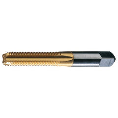 ‎5/8-11 UNC 4 Flute H3 HSS Standard Bottoming Chamfer General Purpose Hand Tap- TiN - Exact Tooling
