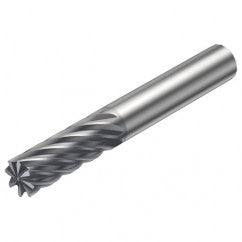 R215.3G-16030-AC32H 1610 16mm 16 FL Solid Carbide End Mill - Corner chamfer w/Cylindrical Shank - Exact Tooling