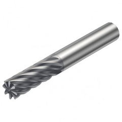 R215.38-08030-AC19H 1610 8mm 8 FL Solid Carbide End Mill - Corner chamfer w/Cylindrical Shank - Exact Tooling