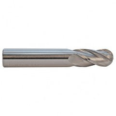 22mm TuffCut GP Standard Length 4 Fl Ball Nose Center Cutting End Mill - Exact Tooling