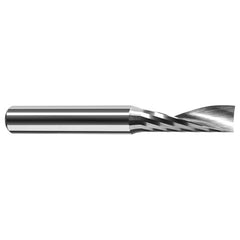 End Mills for Plastics - Single Flute - 0.0781″ (5/64″) Cutter Diameter × 0.3120″ (5/16″) Length of Cut Carbide Square Upcut End Mill for Plastic, 1 Flute
