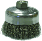 4" Diameter - 5/8-11" Arbor Hole - Crimped Stainless Cup Wheel - Exact Tooling