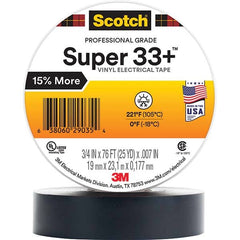 3M - Electrical Tape Width (Inch): 0.75 Length Range: 20" and Larger - Exact Tooling