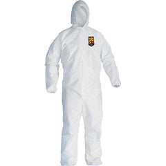 KleenGuard - Disposable & Chemical Resistant Coveralls; Garment Style: Coveralls ; Garment Type: General Purpose ; Material: Microporoous Film Laminate ; Size: Medium ; Color: White ; Material: Microporous - Exact Tooling