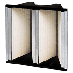 PRO-SOURCE - Pleated & Panel Air Filters Filter Type: V-Bank Mini-Pleat Nominal Height (Inch): 24 - Exact Tooling