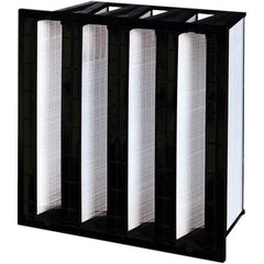 PRO-SOURCE - Pleated & Panel Air Filters; Filter Type: V-Bank Mini-Pleat ; Nominal Height (Inch): 24 ; Nominal Width (Inch): 24 ; Nominal Depth (Inch): 12 ; MERV Rating: 15 ; Media Material: Microfiberglass - Exact Tooling
