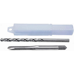 Cle-Line - Tap & Drill Sets Minimum Tap Thread Size (Inch): #10-24 Maximum Tap Thread Size (Inch): #10-24 - Exact Tooling