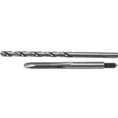 Cle-Line - Tap & Drill Sets Minimum Tap Thread Size (Inch): #10-32 Maximum Tap Thread Size (Inch): #10-32 - Exact Tooling