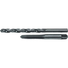 Cle-Line - Tap & Drill Sets Minimum Tap Thread Size (Inch): 5/16-18 Maximum Tap Thread Size (Inch): 5/16-18 - Exact Tooling