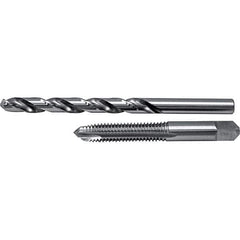 Cle-Line - Tap & Drill Sets Minimum Tap Thread Size (Inch): 3/8-16 Maximum Tap Thread Size (Inch): 3/8-16 - Exact Tooling